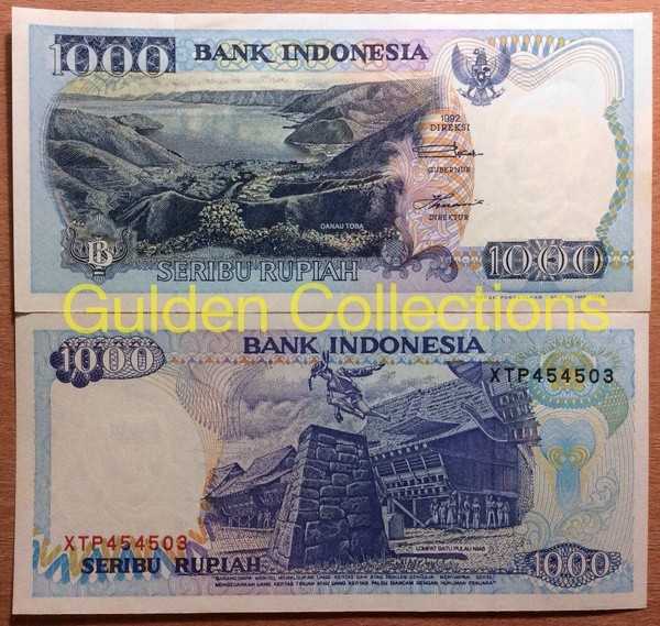 Uang Kuno 1000 Rupiah Tahun 1992 Lompat Batu