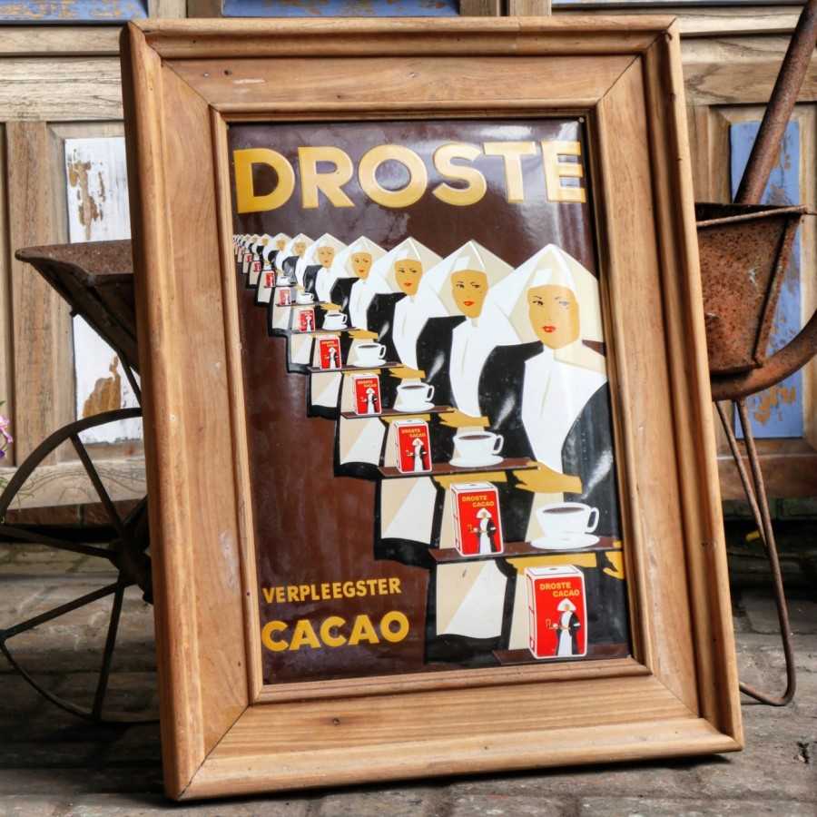 Iklan Enamel Jadul Droste Cacao