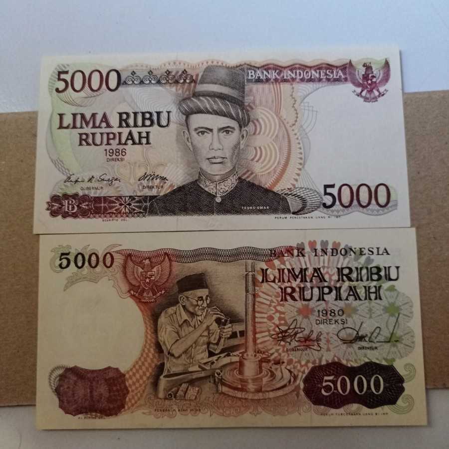 uang kuni set 5000 beda generasi gress
