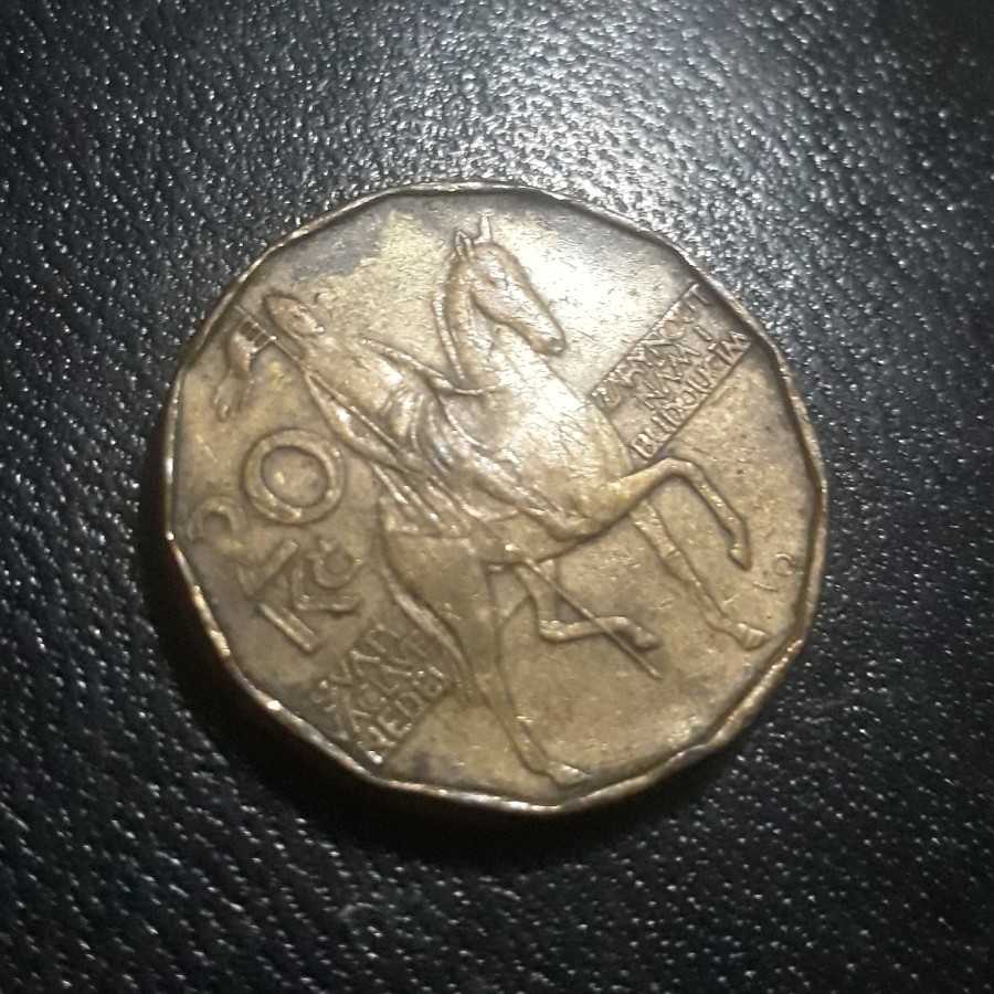 Ceko ( Czech Rep ) - 20 Korun 1993 ( C ) : Koin / Asing / Kuno