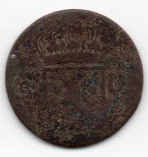 Koin kuno Nederlands Indies 2 Cent tahun 1837 Bekas Sesuai Gambar