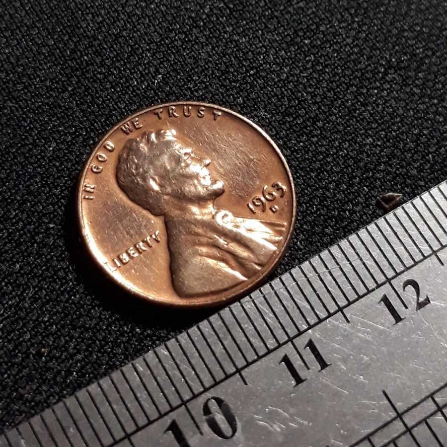 Amerika ( United States ) - 1 Cent 1963 D : Koin / Asing / Kuno