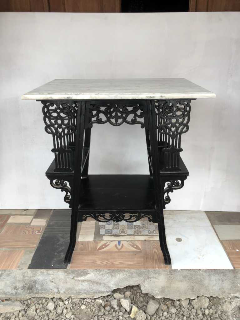 Meja Marmer Semarangan bahan kayu