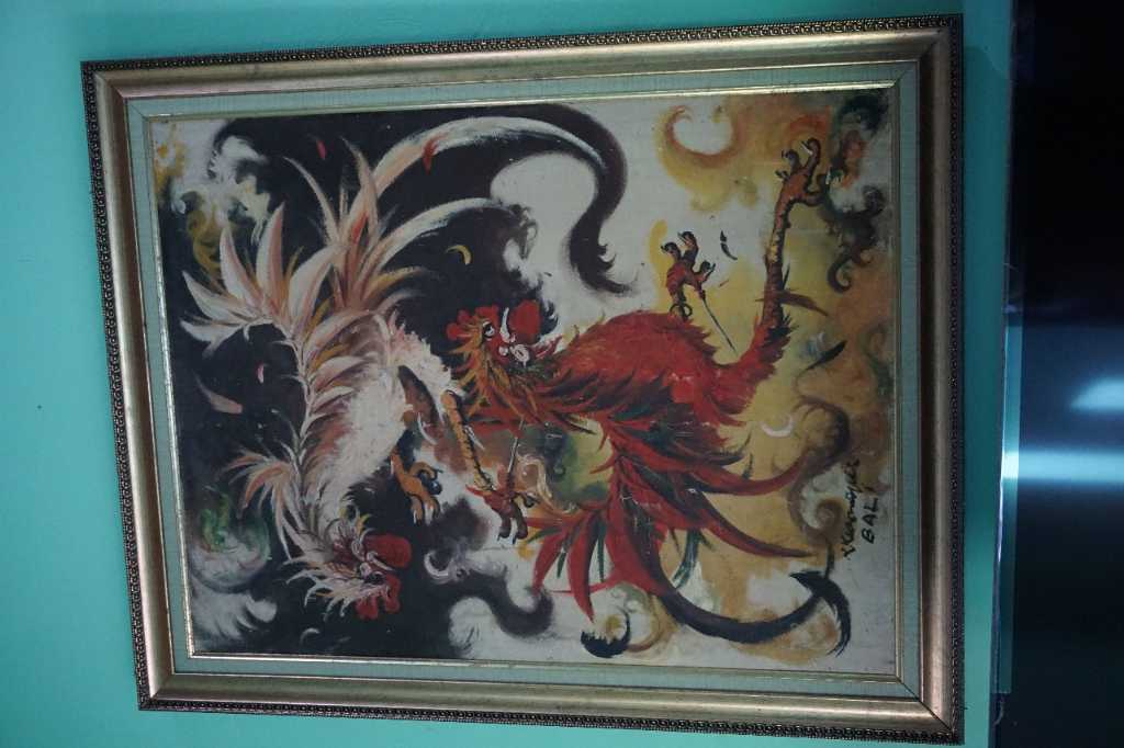 lukisan ayam Petarung