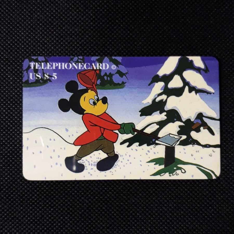 Kartu Telepon Umum Luar : Telephonecard, US - Mickey (1)