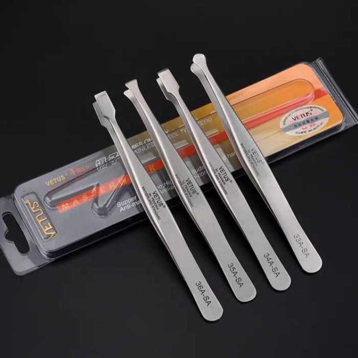 Pinset ujung bengkok 12cm perangko