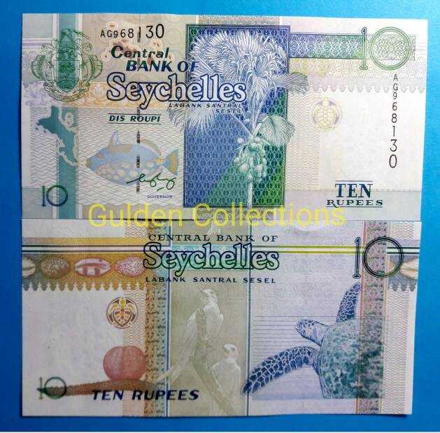 Uang Kuno Uang Asing 10 Seychelles unc