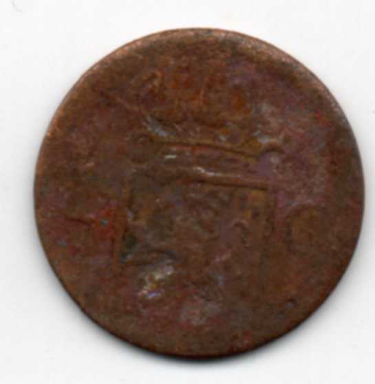 Koin Kuno Netherlands Indies 1 Cent Tahun 1838 Bekas Sesuai Gambar