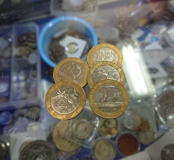 A1443 Per 1 Keping Perancis 10 Franc Tahun 1989 Bekas Pakai