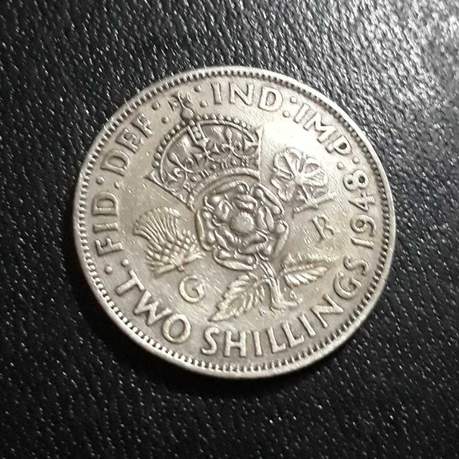 Britania Raya ( Great Britain ) - 2 Shillings 1948 : Koin / Asing