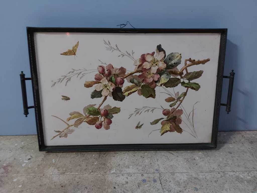 Nampan Keramik Eropa Vintage