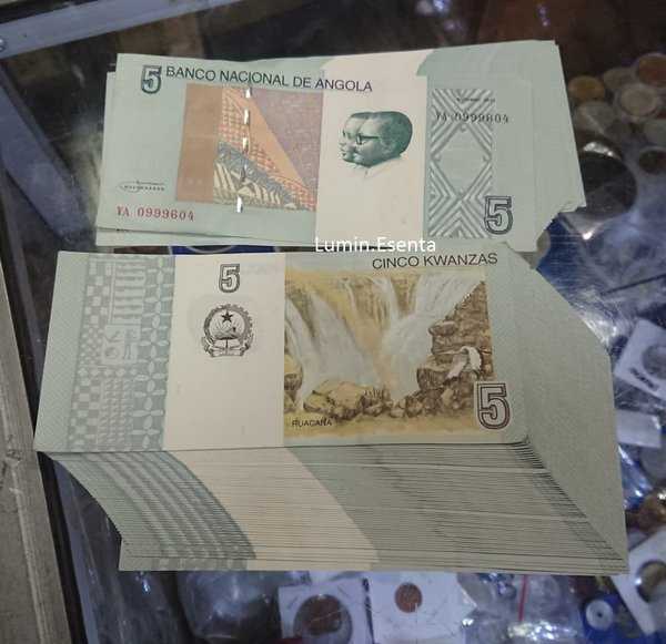 BL2479 Per 1 Lembar Angola 5 Kwanzas Tahun 2012 UNC