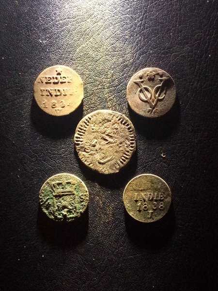 A3668 Lot 5 Keping Koin jaman penjajahan Belanda Sesuai Dengan Gambar Ready