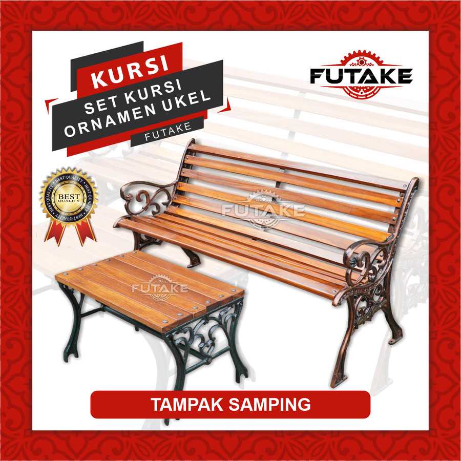 PROMO KURSI TAMU MODEL UKEL SINGLE KURSI TAMAN BAHAN KAYU JATI BAJA