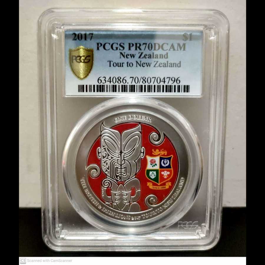 Koin Perak New Zealand 1 Dollars 2017 PCGS PR 70
