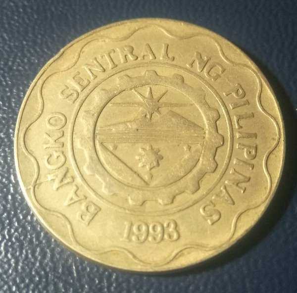 A 1704 Koin 5 Piso Philipinas 2002 Kondisi Sesuai Gambar