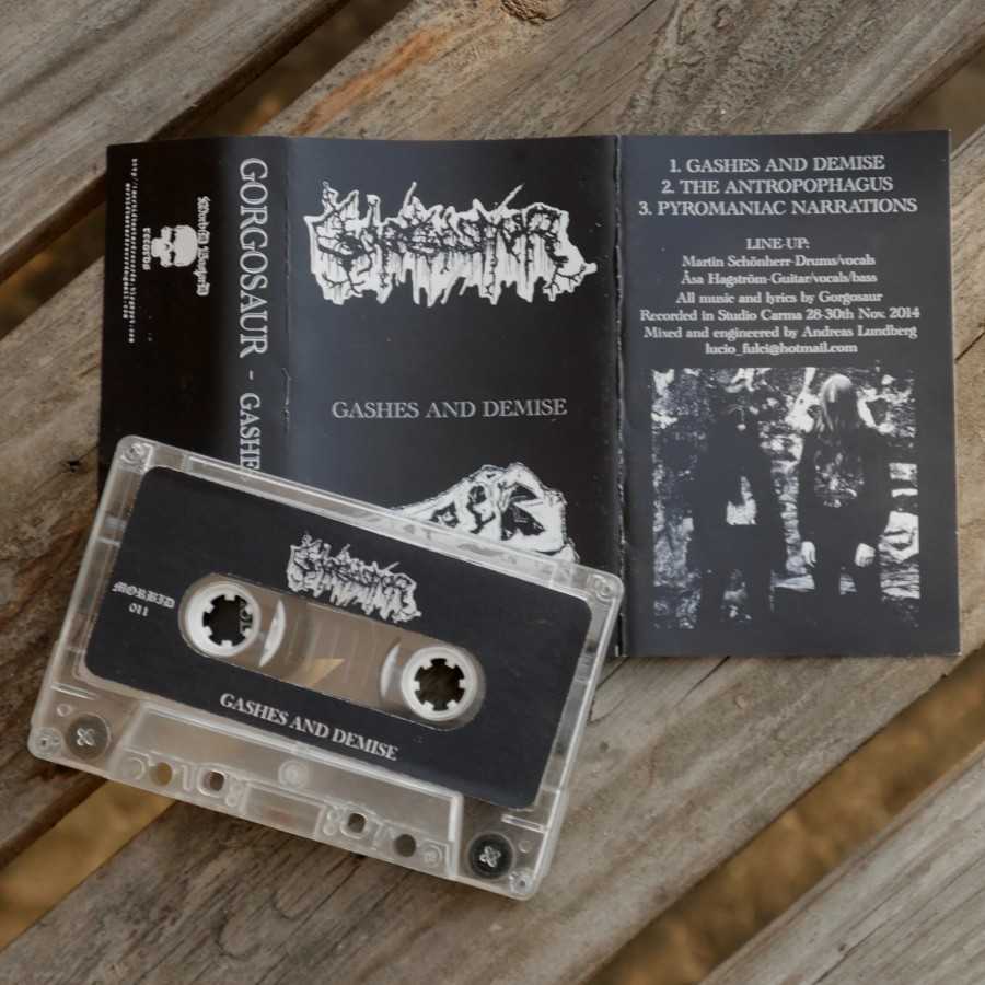Kaset Pita Gorgosaur album Gashes and Demise