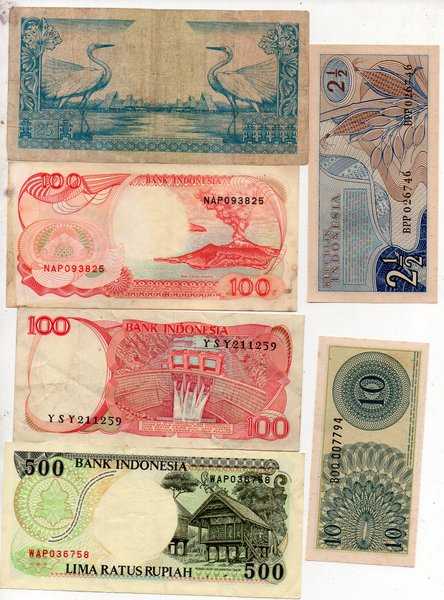 BL2904 Per 1 Set Isi 5Lembar Uangh Kuno Indonesia Sesuai Gambar Bekas ASLI READY