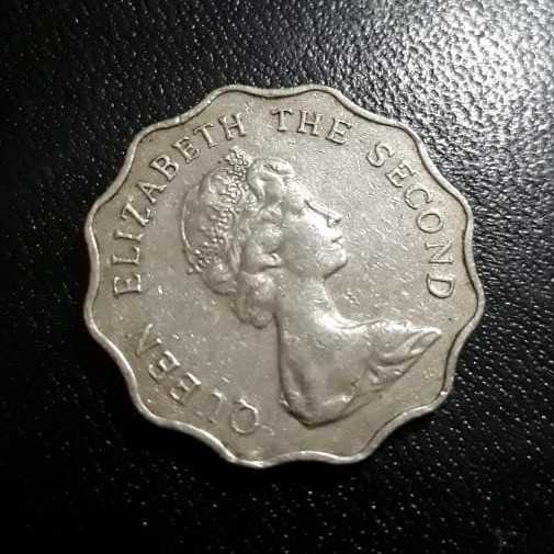 Hong Kong - 2 Dollars 1975 : Koin / Asing / Uang Kuno