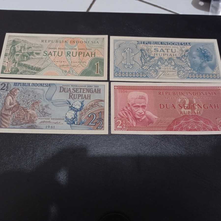 set uang mahar 1 dan 2½ rupiah gress