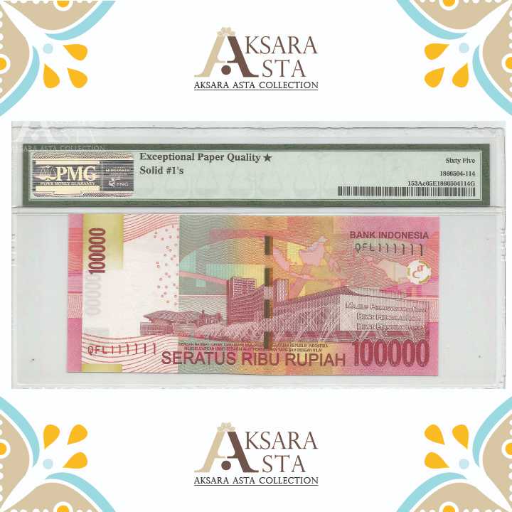 Solid #1 Rp 100.000 Th 2014 PMG 65 EPQ Star