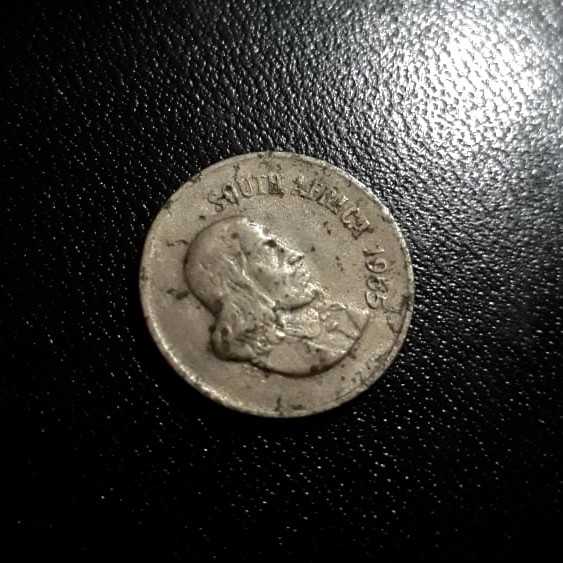 Afrika Selatan ( South Africa ) - 10 Cents 1965 KM68.1 : Koin / Asing