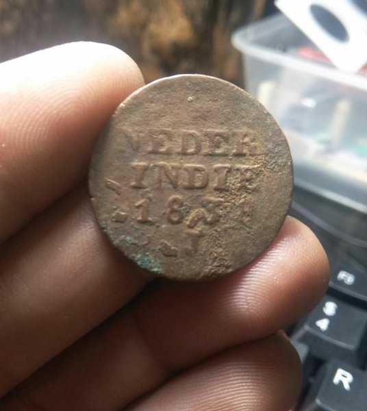 A 1735 Koin NEDERL INDIE 2 CENT TAHUN1838 Kondisi Sesuai Gambar