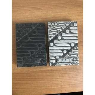 Sepasang cetakan batik parang gapit