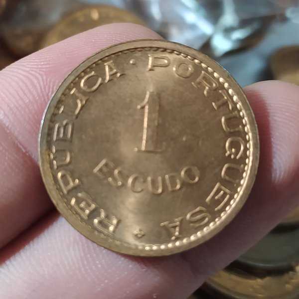 A3871 Per 1 Keping Koin Timor 1 Escudos Tahun 1970 Masih Ada Lustre