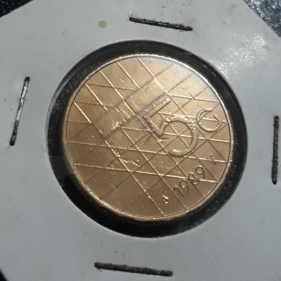 Belanda ( Netherlands ) - 5 Gulden 1989 : Koin / Asing / Kuno