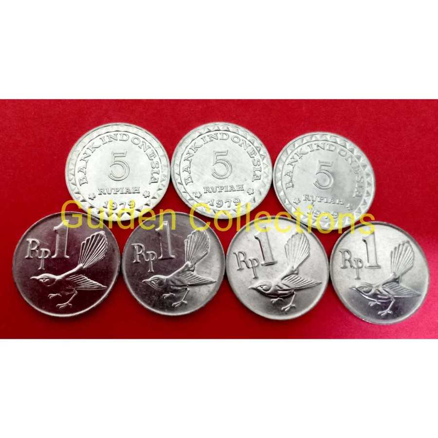 Paket Uang kuno 19 rupiah koin 5x3+1x4 mahar pernikahan