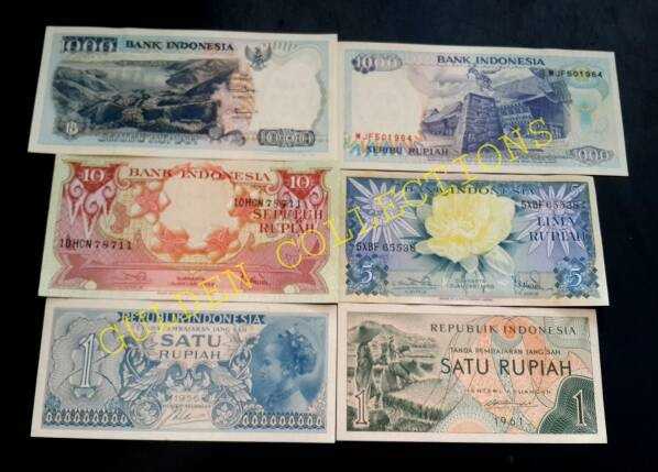 Paket uang kuno 2017 rupiah kertas mahar pernikahan seri bunga