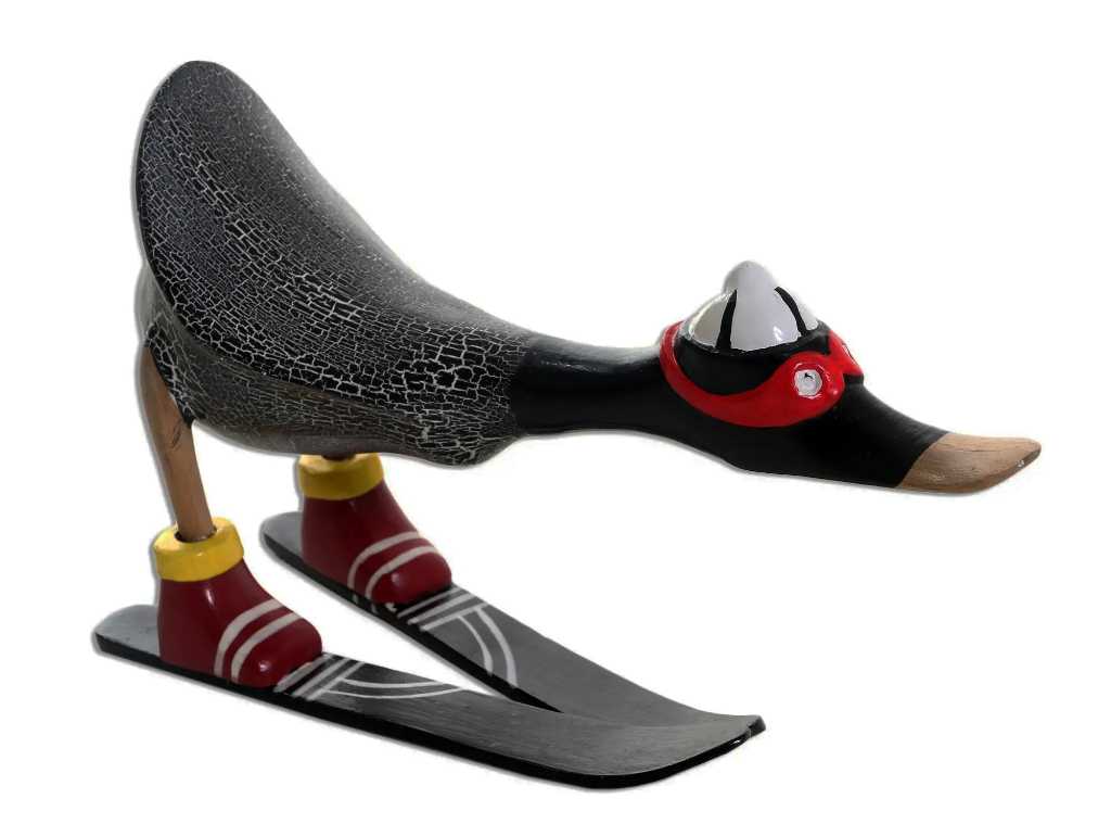 Goggles Bamboo Duck With Skis From Indonesia