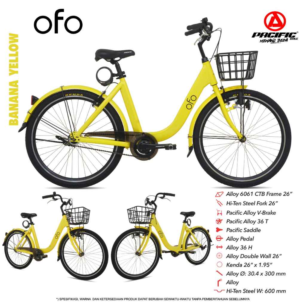 Sepeda Mini Keranjang 26inch CTB Pasific OFO