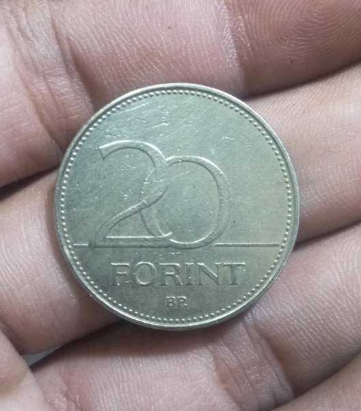 A 1904 Koin Kuno 20 Forint Koztasasac Tahun 1993 Bekas Pakai Kondisi Sesuai Gambar