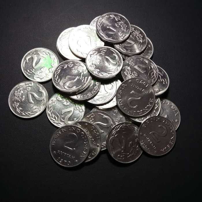 uang kuno koin 2 rupiah tahun 1970