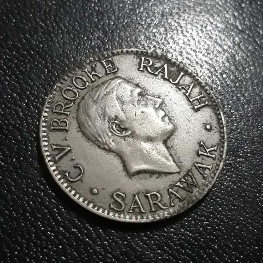 Sarawak - 10 Cents 1934H : Koin / Asing / Uang Kuno