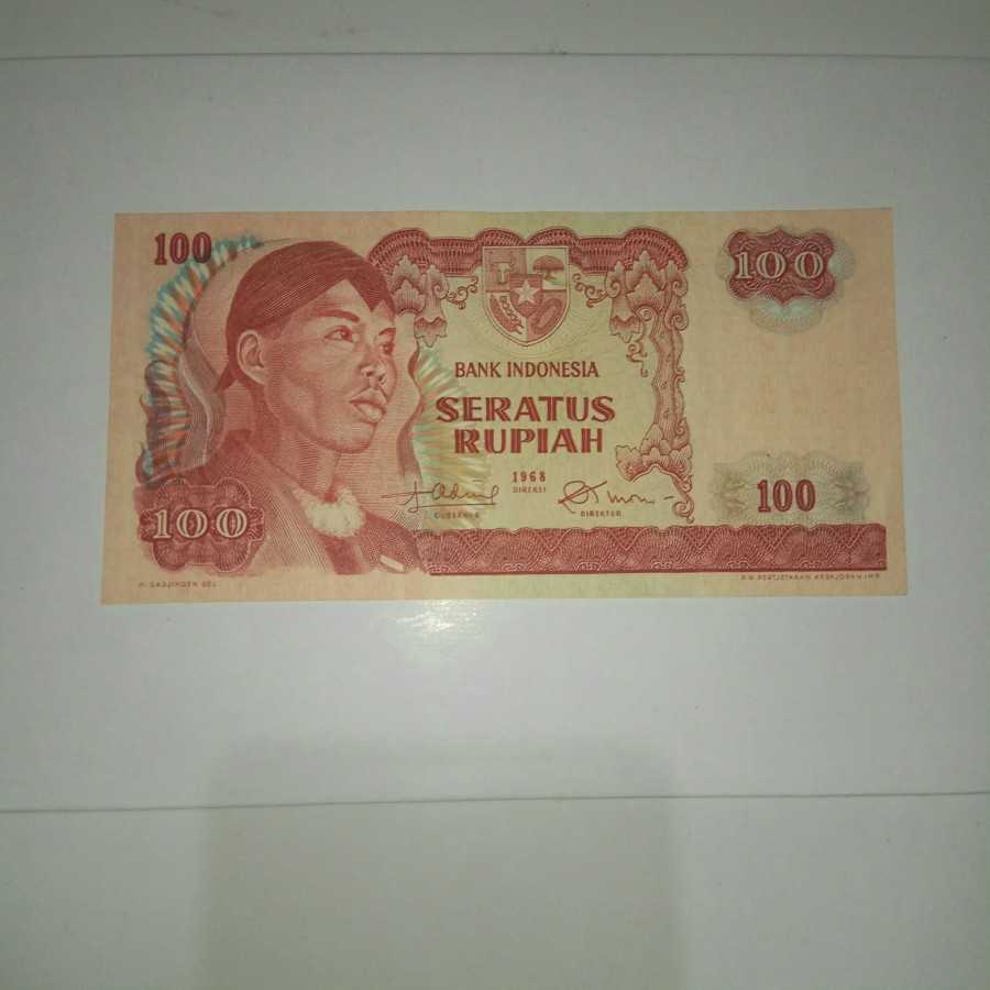 uang kuno 100 Soedirman gress