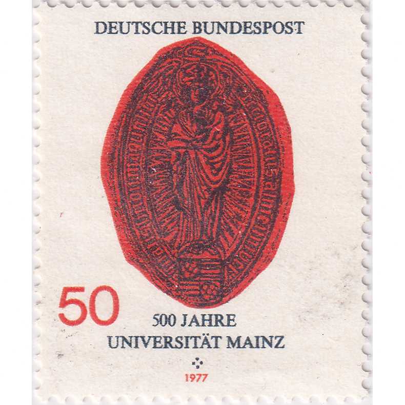 Prangko Germany 1977 - The 500th Anniversary of the University in Mainz