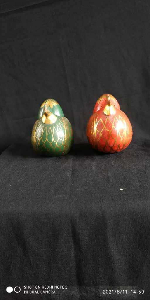 Hiasan Ayam Kayu sepasang  [Hb 4]