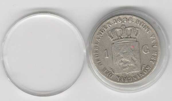 X 409 Koin Perak 1 Gulden Willem 2 Tahun 1848 Berikut Kapsul