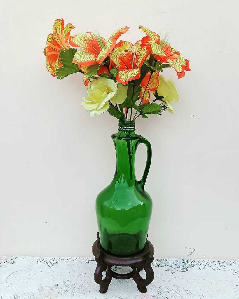 Botol ijo T.30cm utuh mulus.