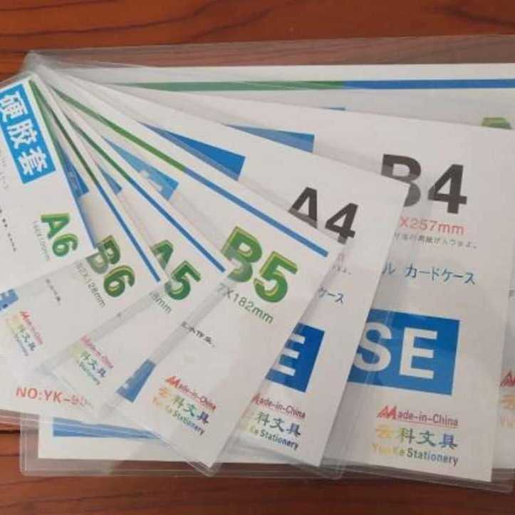 Mika pelindung dokumen uang kertas kartu pos perangko A6 145 x 105 mm