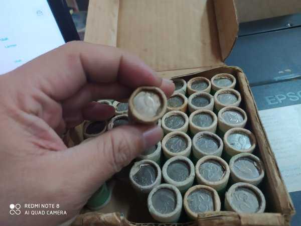 X 635 Per 1 Roll Indonesia 25 Rupiah Nikel rtahun 1971