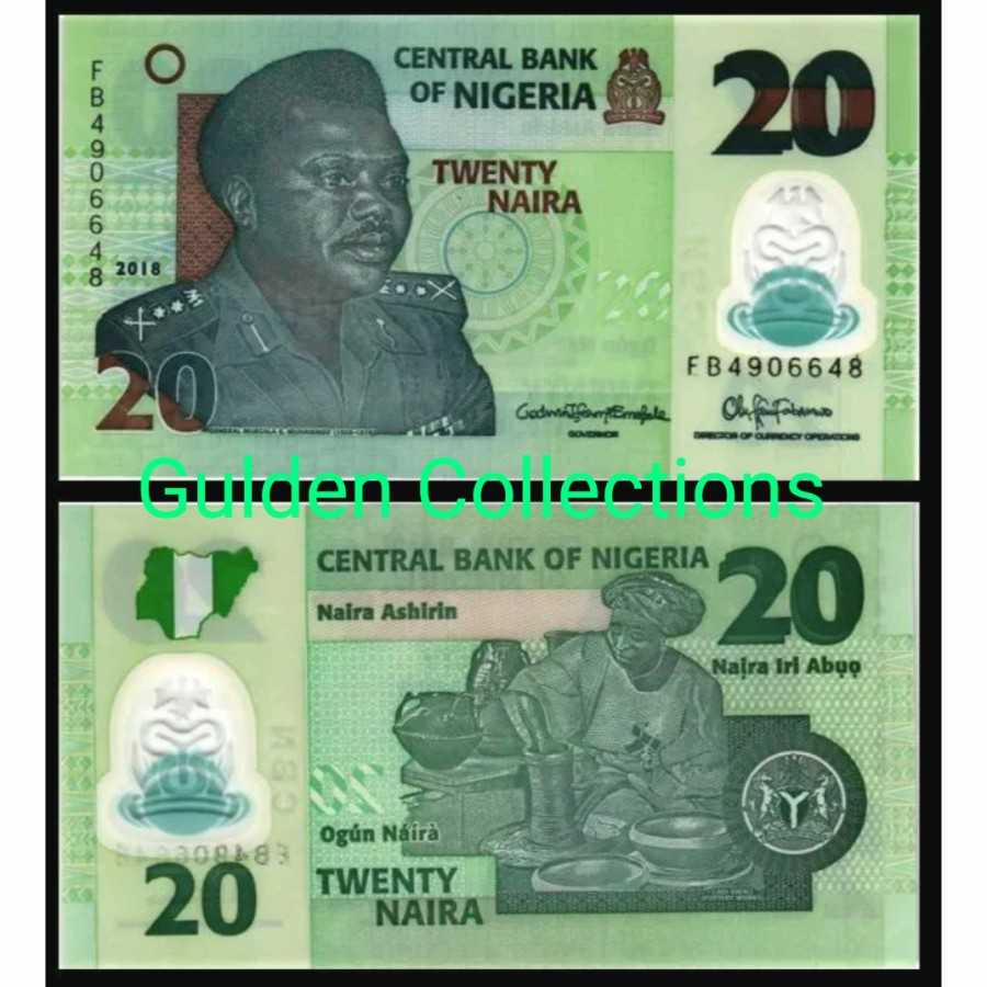 Nigeria 20 Naira Polymer UNC