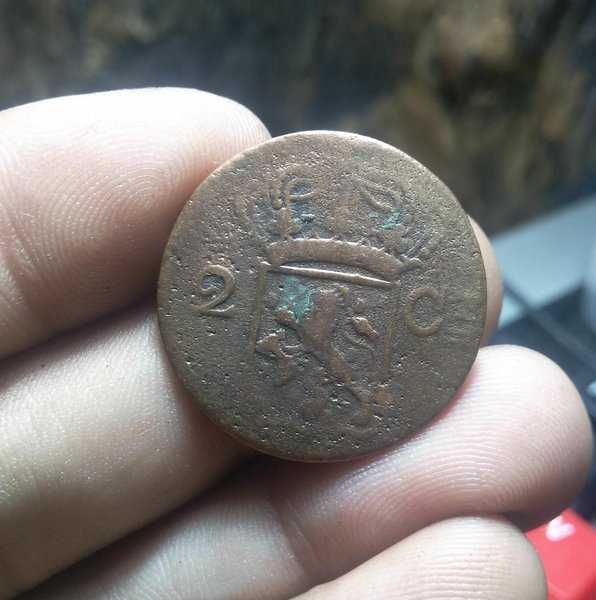 A 1740 Koin NEDERL INDIE 2 Cent Tahun 1884 Kondisi Sesuai Dengan Gambar