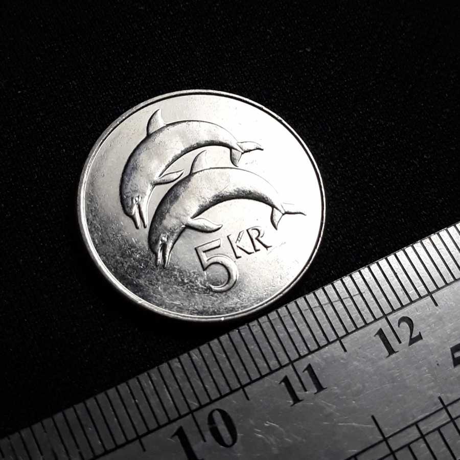 Islandia ( Iceland ) - 5 Kronur 2008 : Koin / Asing / Kuno