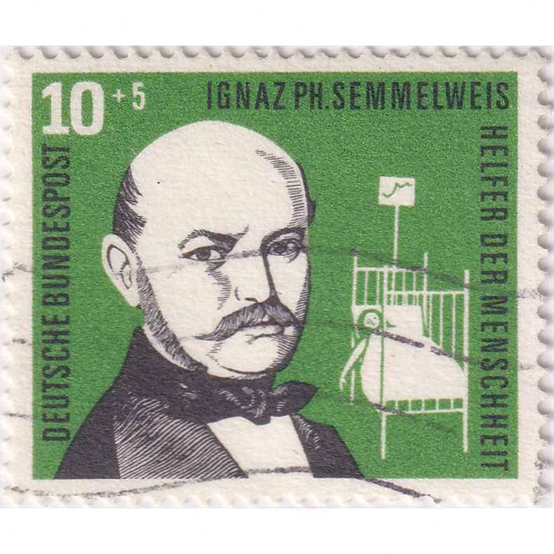 Prangko Germany 1956 - Helpers of Humanity 10+5 Pfg Used