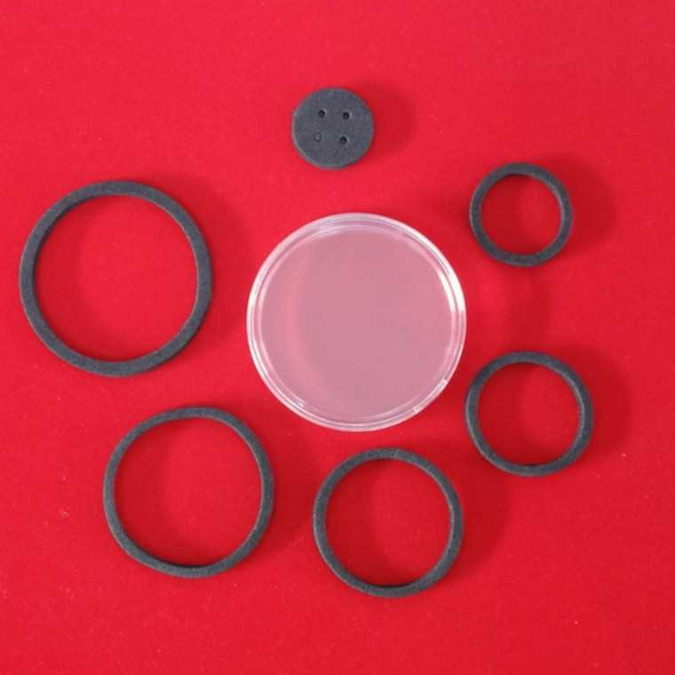 Gabus busa eva hitam kapsul 46 mm bijian eceran