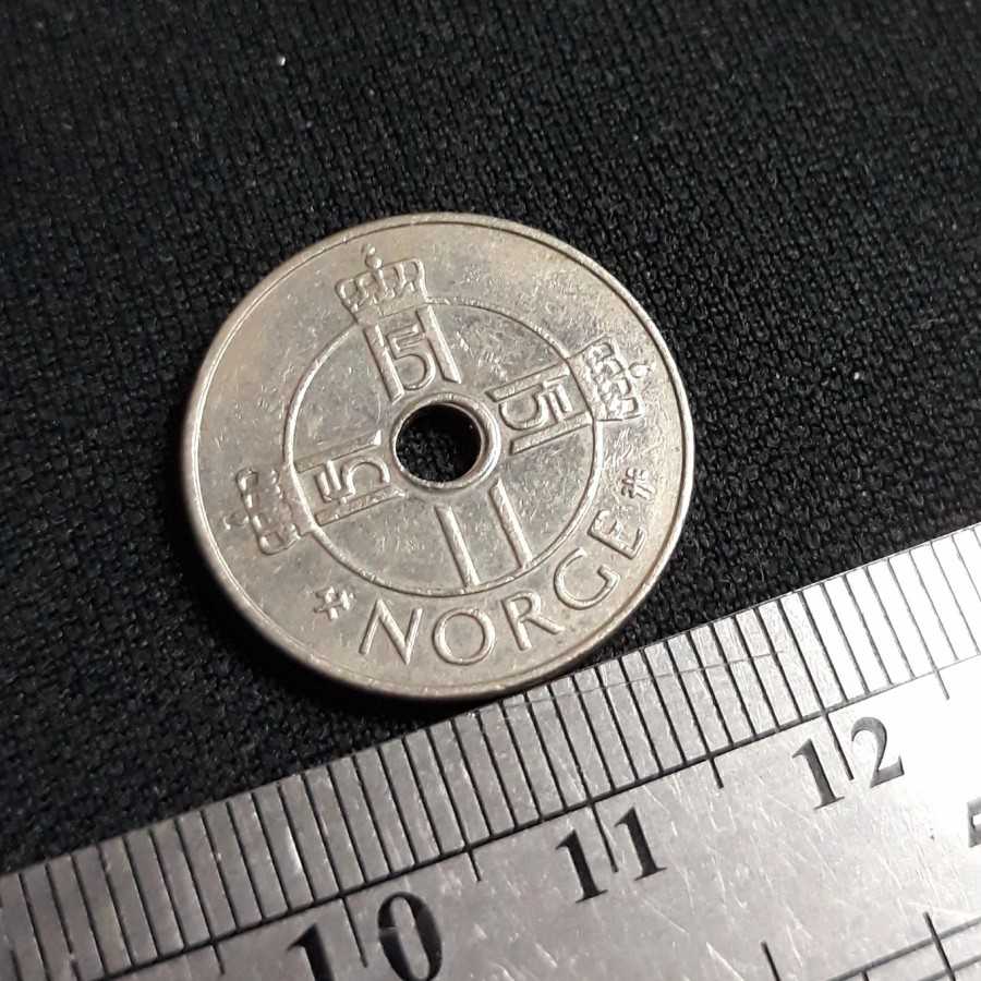 Norwegia ( Norway ) - 1 Krone 2001 : Koin / Asing / Kuno